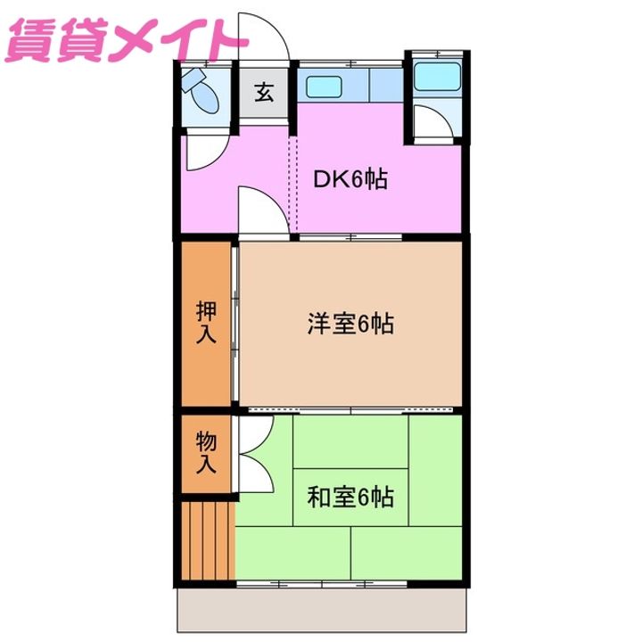 松岡田端アパートの間取り