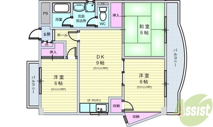 プロスエイトの間取り