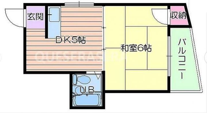 大阪府大阪市北区長柄西2(マンション)の賃貸物件の間取り