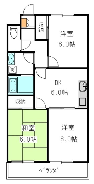 東京都練馬区谷原3(マンション)の賃貸物件の間取り
