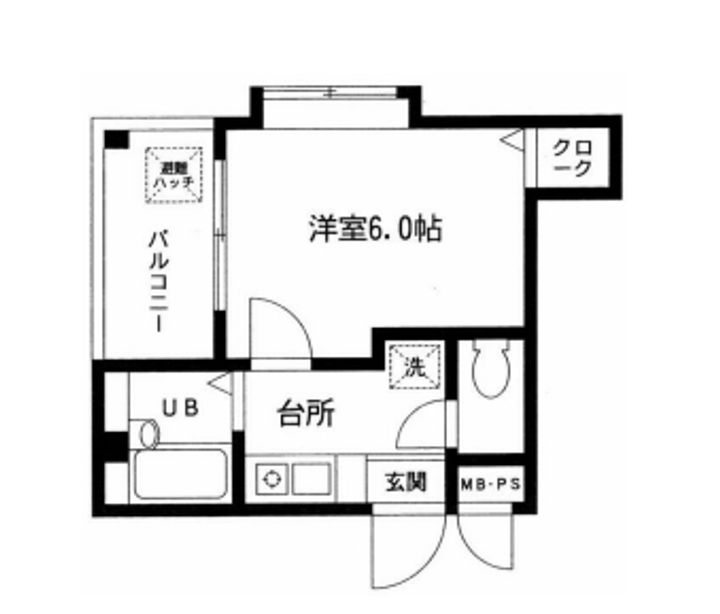 神奈川県横浜市鶴見区矢向6(マンション)の賃貸物件の間取り
