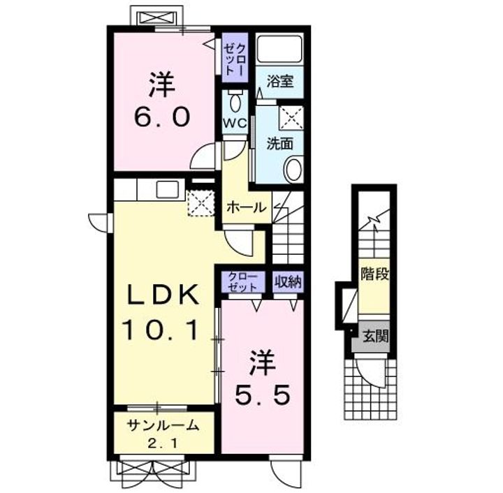 アンシャンテ・ル・シエルの間取り