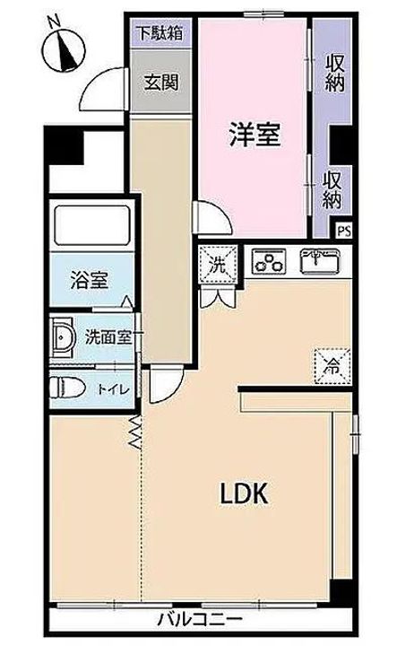 東京都中央区入船3(マンション)の賃貸物件の間取り