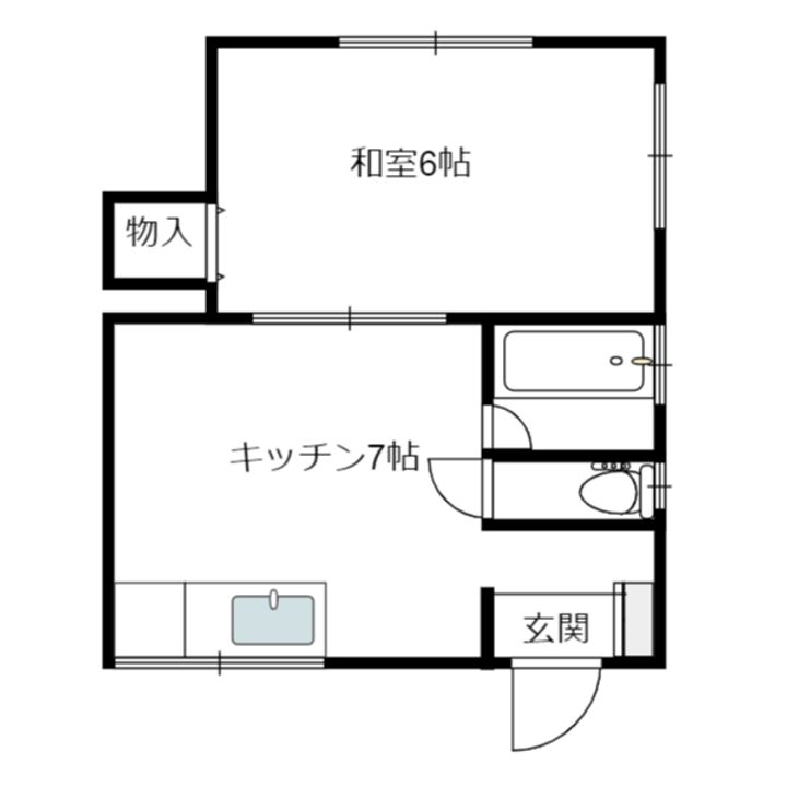 コーポササキの間取り