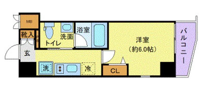 ログ横浜駅東の間取り