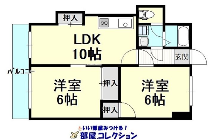 木町第二ビルの間取り