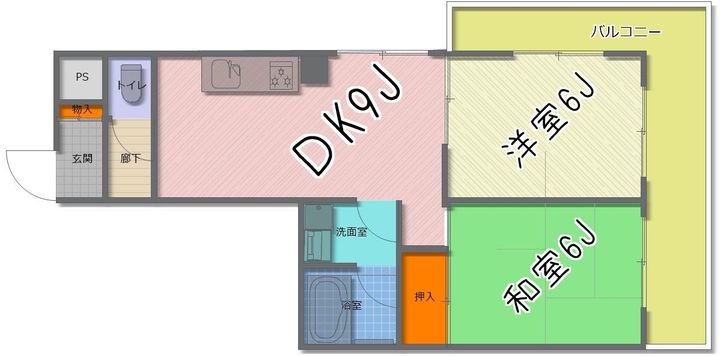 ユーコート稲田堤の間取り
