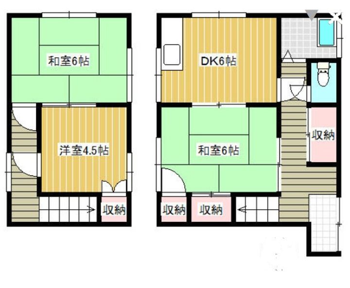兵庫県姫路市北原(一戸建)の賃貸物件の間取り