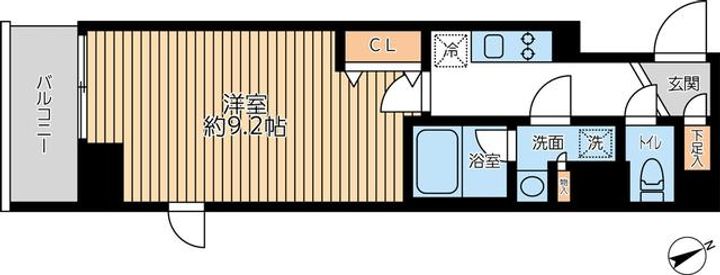 東京都中央区日本橋小舟町(マンション)の賃貸物件の間取り