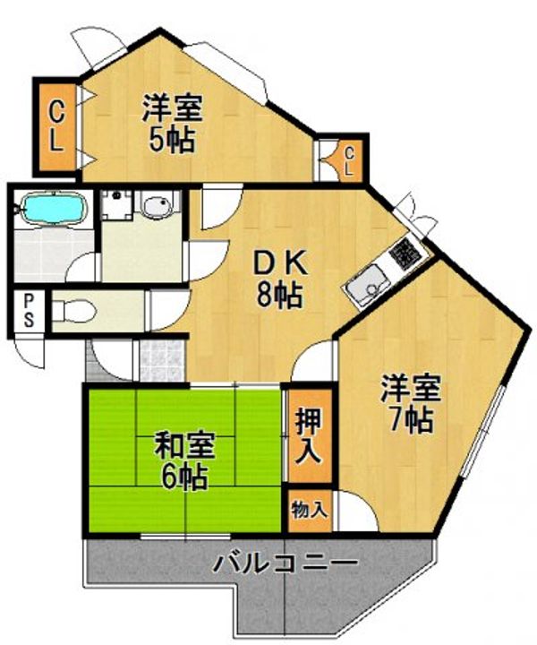プチ武庫之荘パート2の間取り