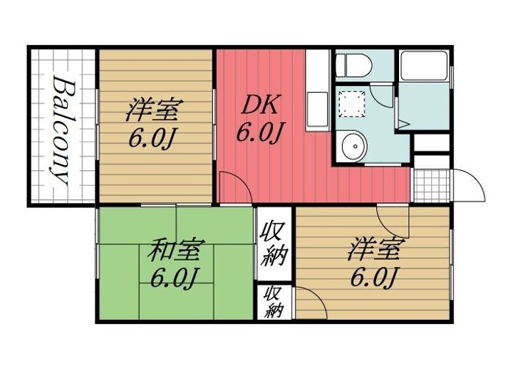 千葉県市原市千種2(アパート)の賃貸物件の間取り