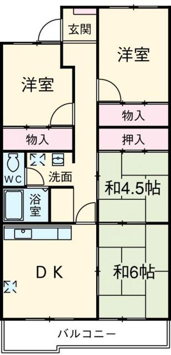 ピュアコートの間取り