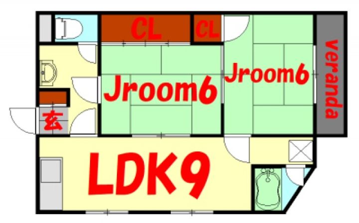 広島県広島市西区三篠町3(マンション)の賃貸物件の間取り