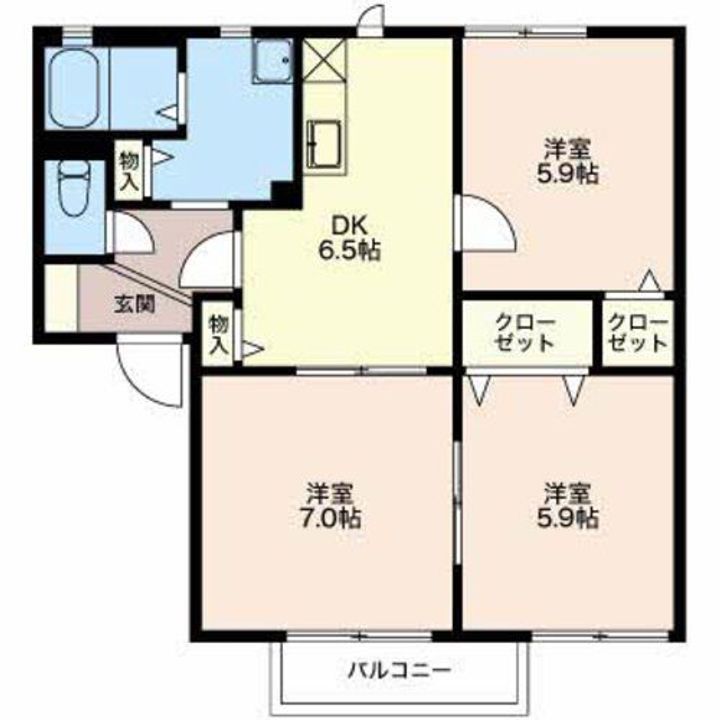 フォーレス豊田IIの間取り
