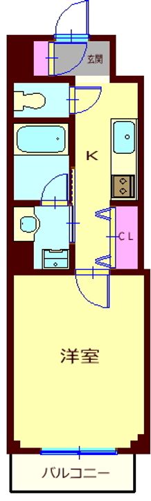 東京都品川区西品川2(マンション)の賃貸物件の間取り