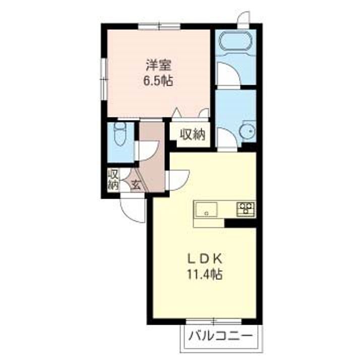 シャーメゾン イルソーレの間取り