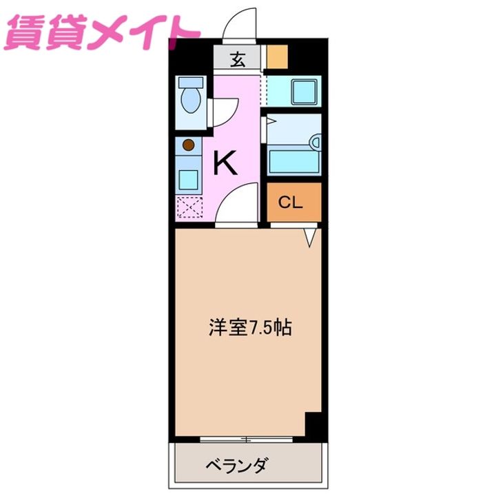 SHINONOMEハイツの間取り