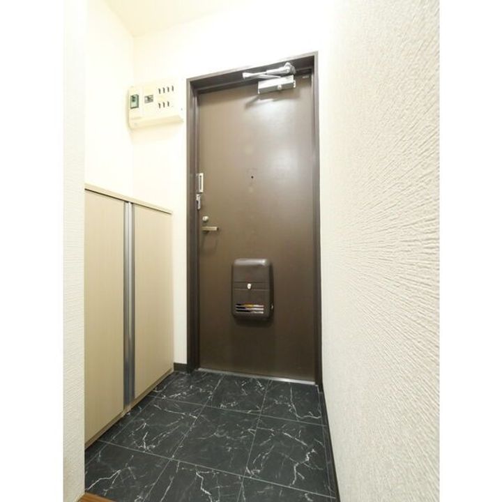 群馬県高崎市上佐野町(マンション)の賃貸物件の玄関