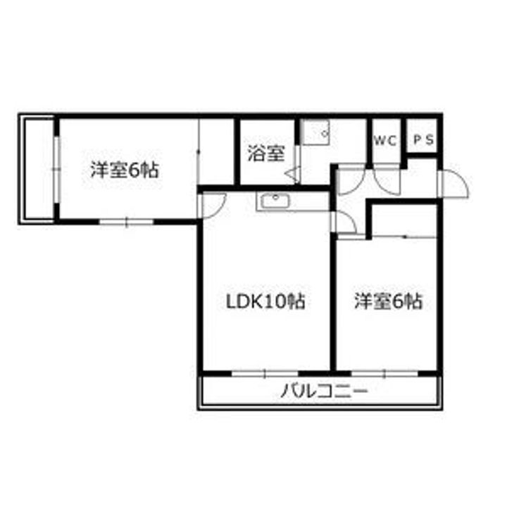 群馬県高崎市上佐野町(マンション)の賃貸物件の間取り