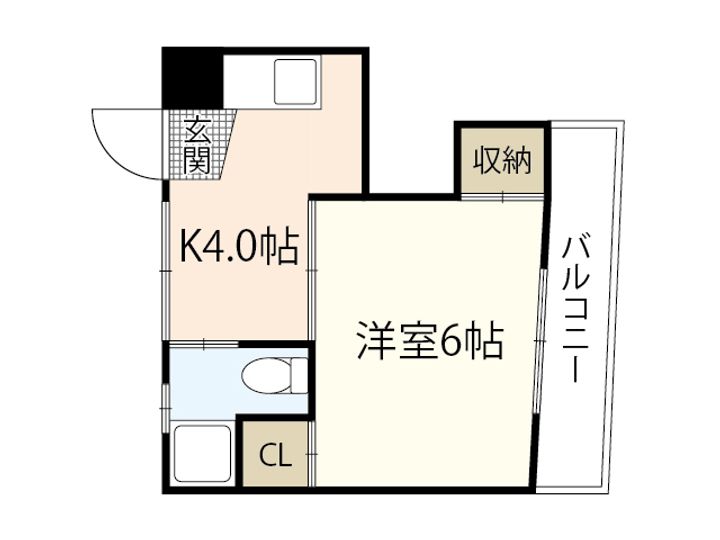 Calm楠木六番館の間取り