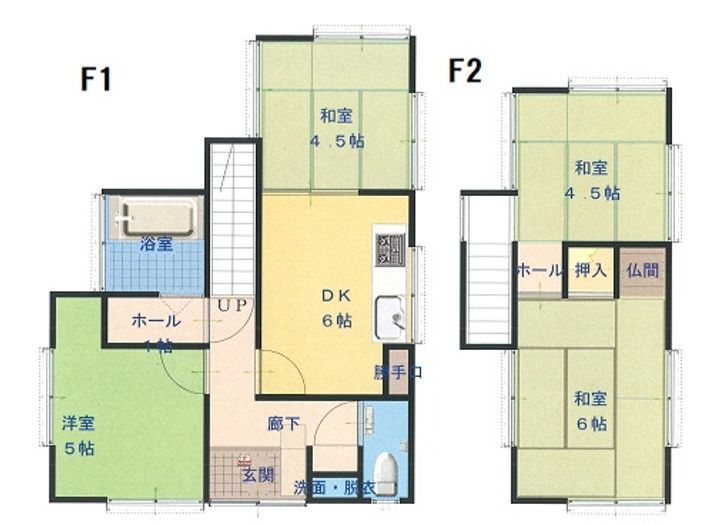 徳島県徳島市名東町2(一戸建)の賃貸物件の間取り
