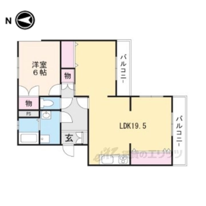 ワイズマンション栗東の間取り