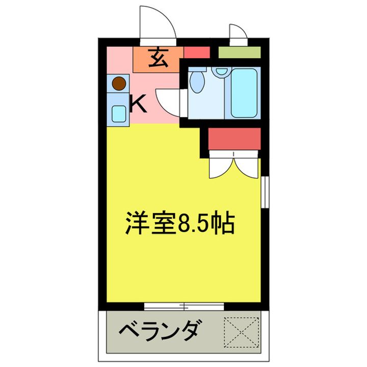 サイセリアコーポの間取り