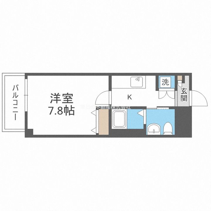 大阪府大阪市東住吉区鷹合3(マンション)の賃貸物件の間取り