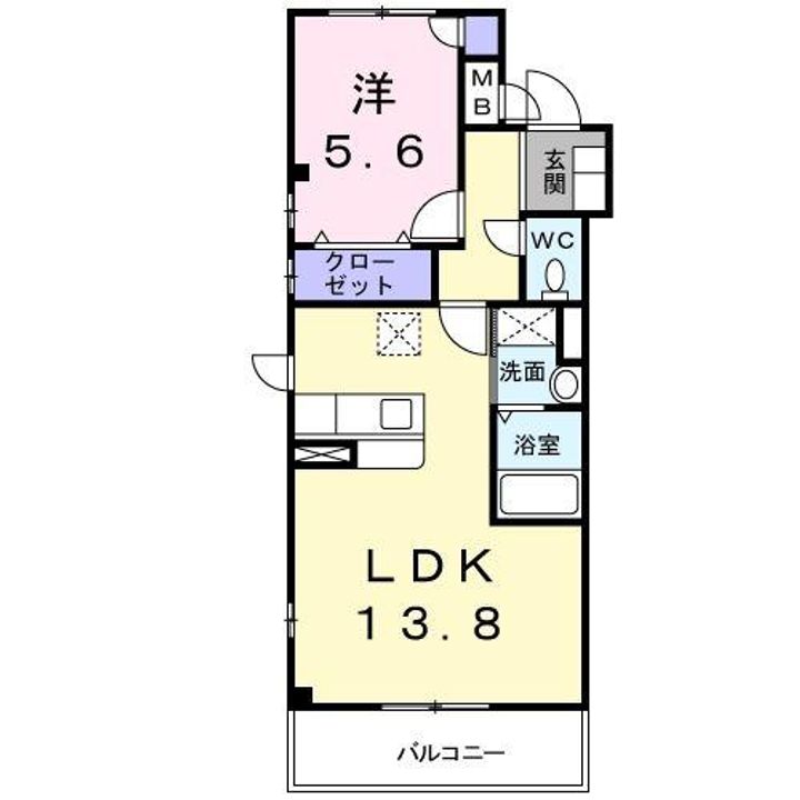 愛知県名古屋市名東区猪高台2(マンション)の賃貸物件の間取り