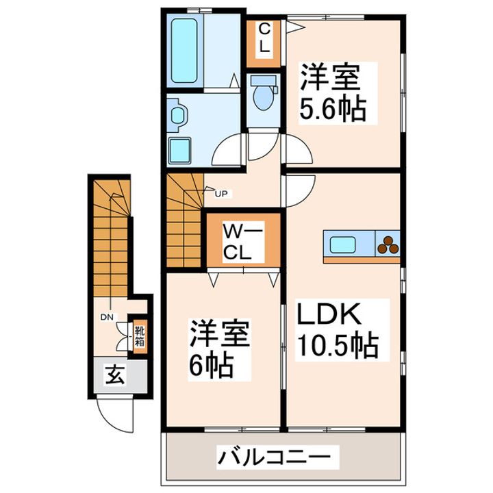 メルシーハイツAの間取り