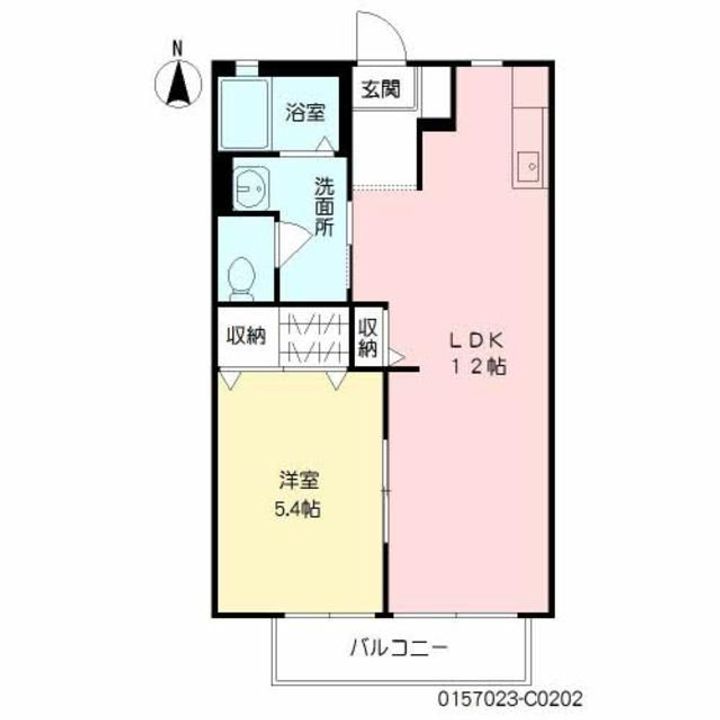 メゾン大石 C棟の間取り