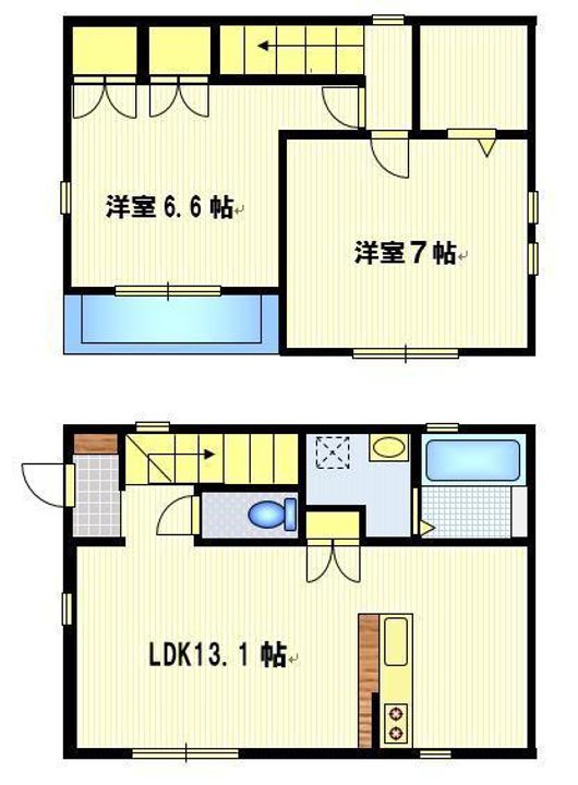 茨城県水戸市平須町(一戸建)の賃貸物件の間取り
