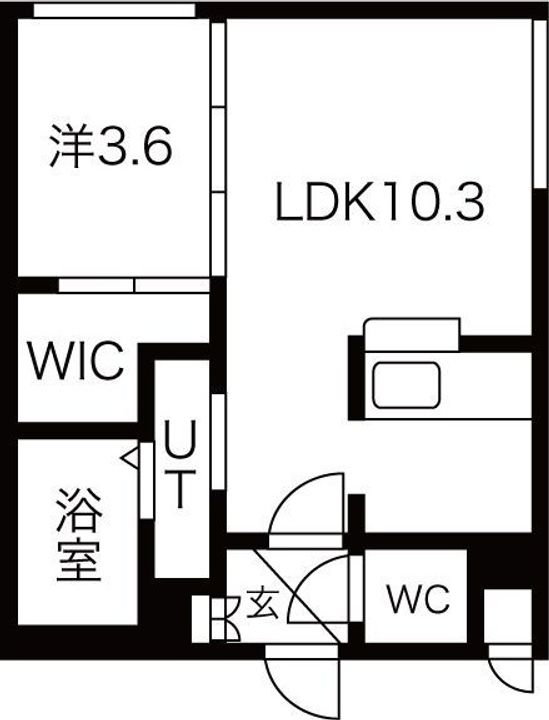 北海道札幌市中央区南五条西15(マンション)の賃貸物件の間取り