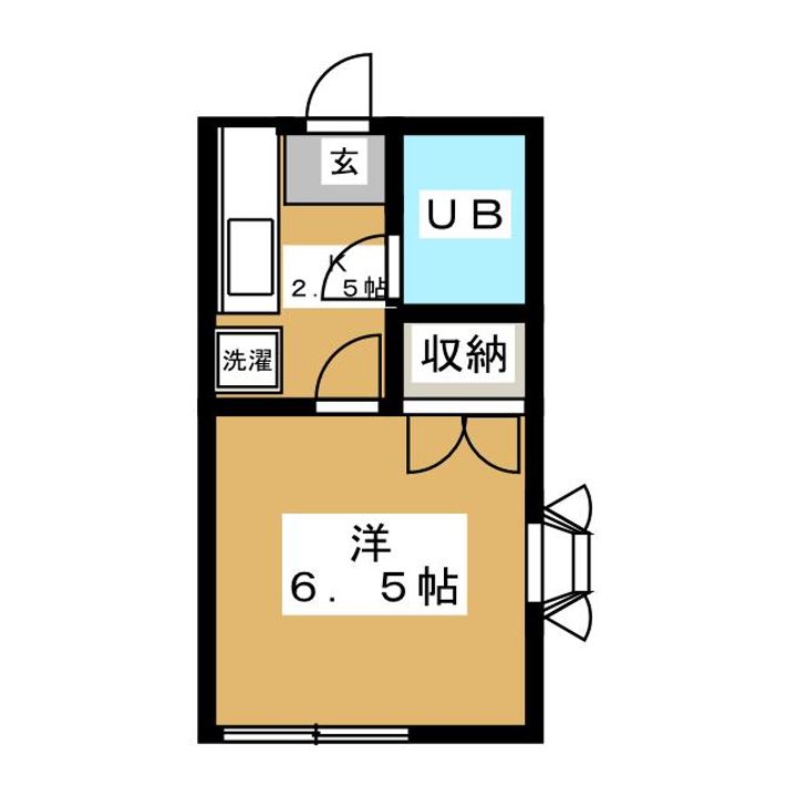 東京都目黒区東が丘1(アパート)の賃貸物件の間取り