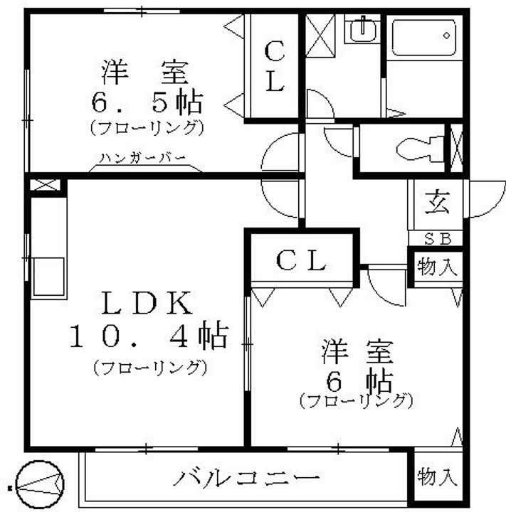 ラ スタジオーネ都立家政 C棟の間取り