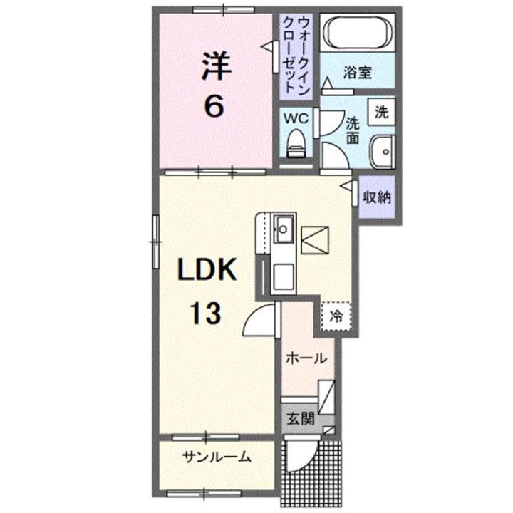 サザンクロスAの間取り
