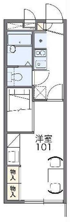 静岡県浜松市中央区佐藤1(アパート)の賃貸物件の間取り