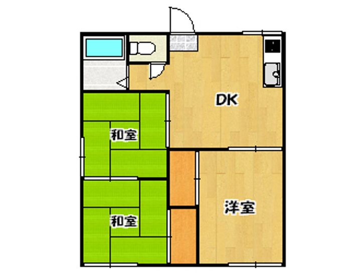 コーポまつおの間取り
