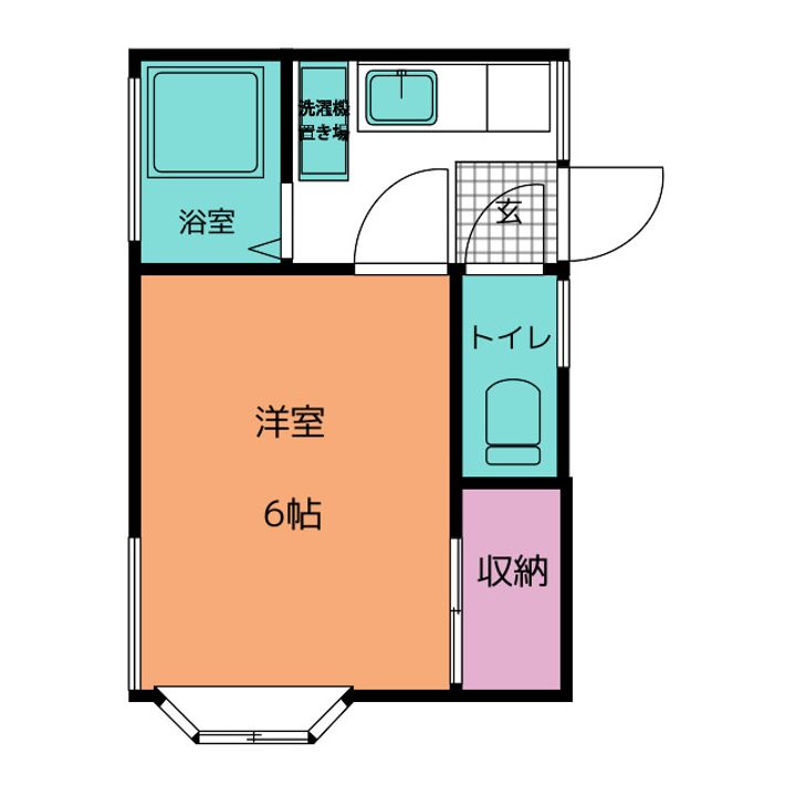 コーポ塚田の間取り