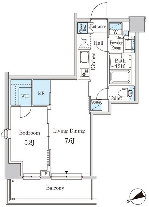 パークアクシス下北沢の間取り