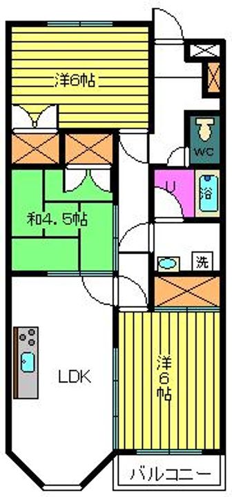 サンウッドリバーストーンIIの間取り
