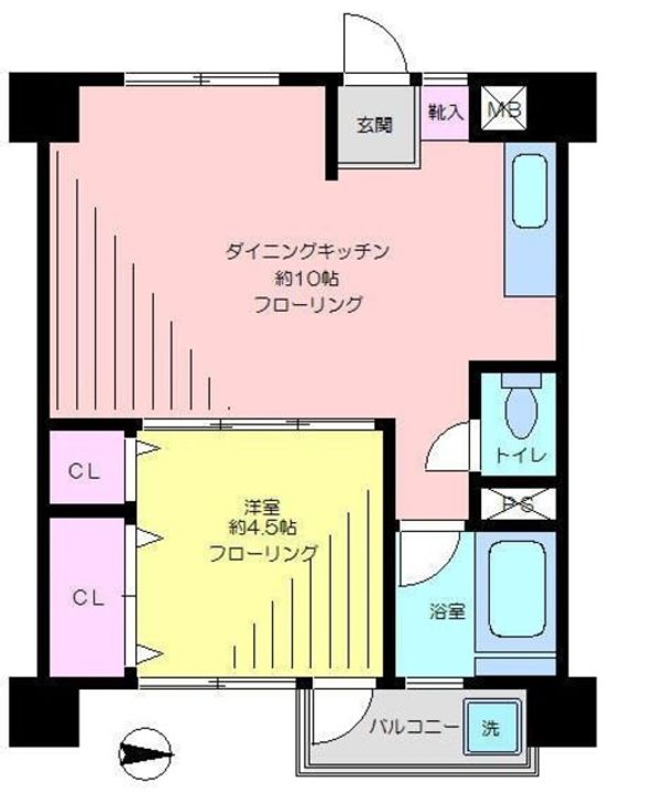 清和マンションの間取り