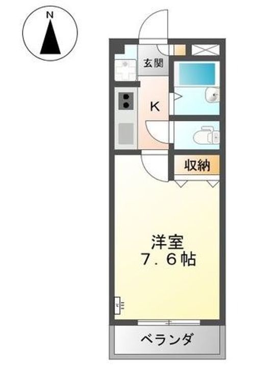 岡山県倉敷市老松町1(マンション)の賃貸物件の間取り