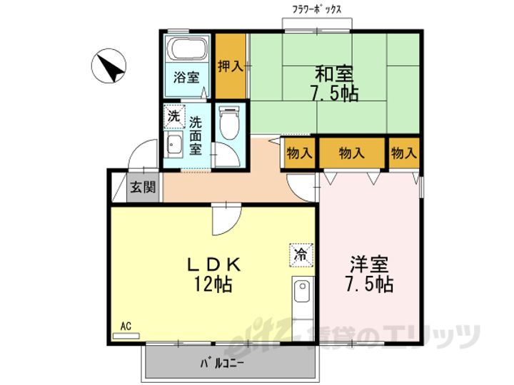 EAST NONAMI 弐番館の間取り