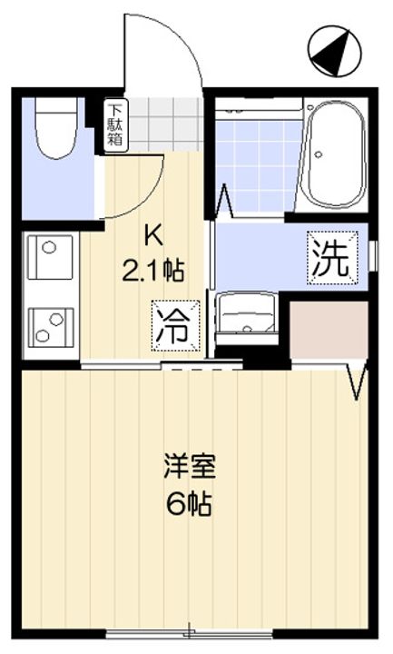 東京都板橋区中丸町(アパート)の賃貸物件の間取り