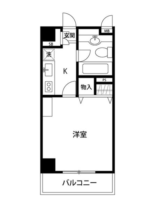 東京都中野区野方2(マンション)の賃貸物件の間取り