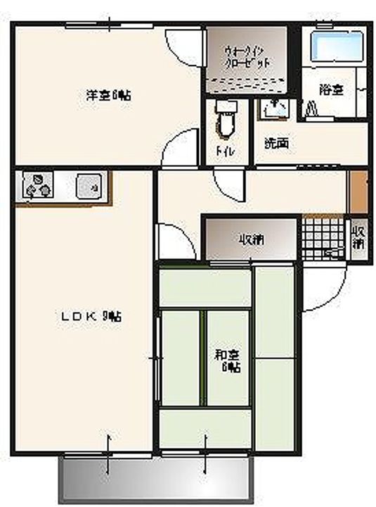 サンシャトレBの間取り