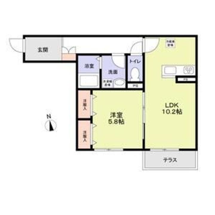 埼玉県川口市仲町(マンション)の賃貸物件の間取り
