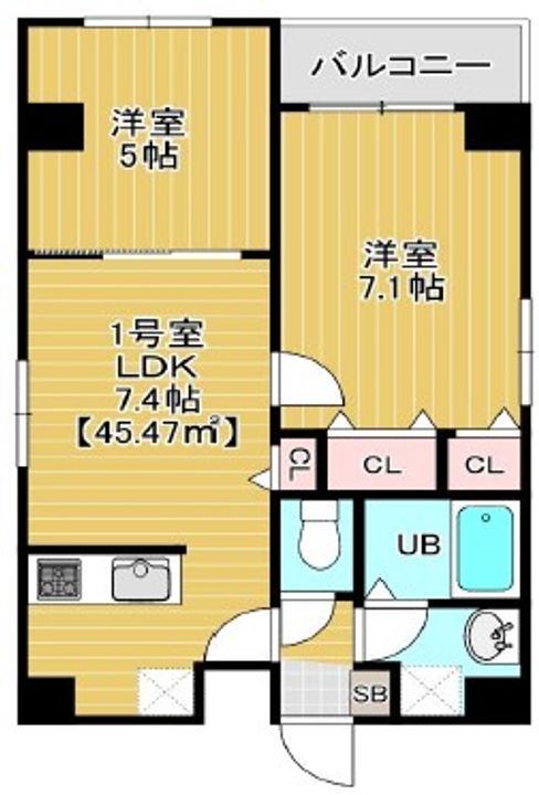 Bloom錦糸町の間取り