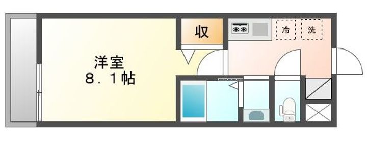 ベルク五条高倉の間取り